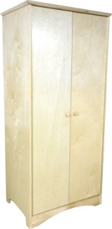 Shaker Double Door Wardrobe w\/Interior Shelf & Clothes Rod, 36"W, 78"H